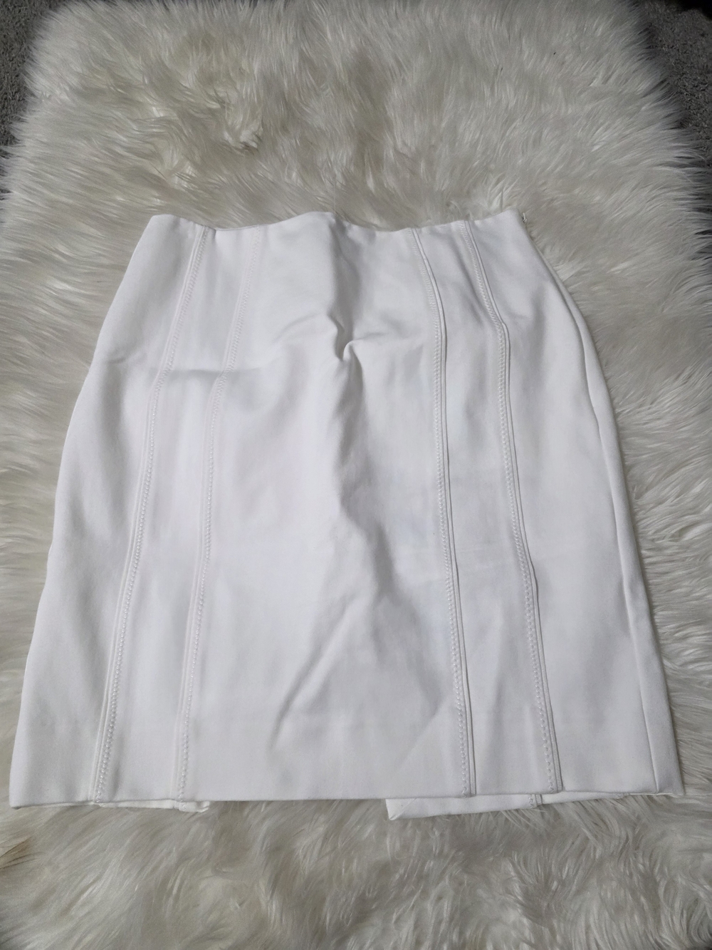 White House Black Market White Panel Seam Pencil Skirt